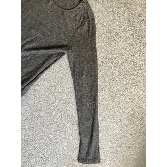 Eileen Fisher Sweater Medium Wool Alpaca Pullover Light Round Neck Gray Minimal - Picture 4 of 14